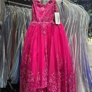 Christina Wu Fuchsia Kids Formal Dress